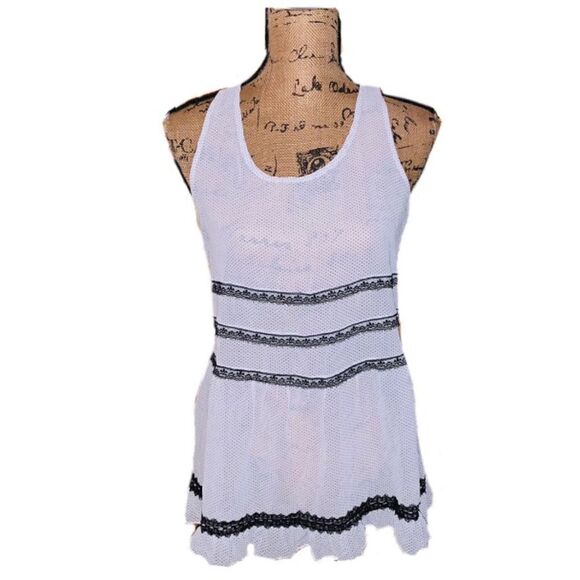 Charming Charlie sheer tank top size M - Picture 1 of 3